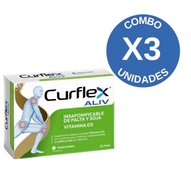 Combo X3 Curflex Aliv 30 Cápsulas
