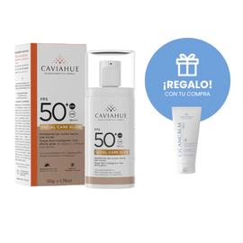 Protector Solar Fps50+ Care Glow Color X50ml+ Cicancalm Cicatrizante 10g Regalo