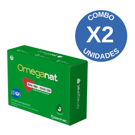 Combo X2 Aceite De Pescado Omega 3 Colesterol 60 Cápsulas