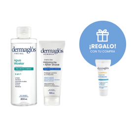 Rutina Dermaglós Para Hombres Piel Mixta a Grasa+ Crema Control Acné 7g REGALO!