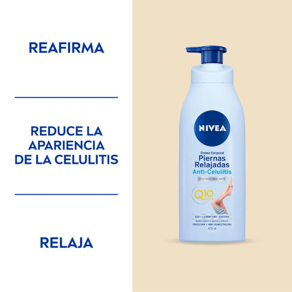 nivea l-carnitina anti celulitis Crema corporal anti-celulitis Piernas Relajadas x 400 ml Kozens NIVEA - Crema de