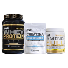 Combo Ena Whey Protein C&C + Creatina 300g + Amino Full 146gr