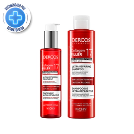 Dercos Pre Shampoo + Shampoo Collagen Filler 17 Ultrareparador