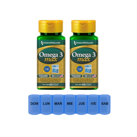 Combo X2 Omega 3 Max 60 Cápsulas + Pastillero