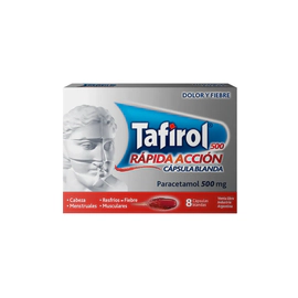 Tafirol 500mg Rápida Acción X8 Cápsulas