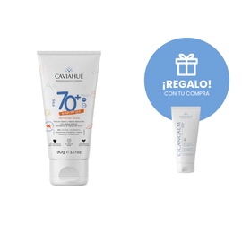 Protector Solar FPS 70+Pediátrico 90G+ Cicancalm Cicatrizante 10gr de Regalo!