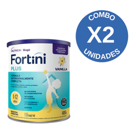 Combo X2 Fortini Plus Sabor Vainilla En Polvo 400gr
