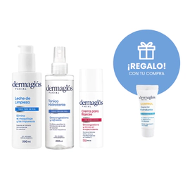Rutina Completa Piel Con Rosácea Y Sensible+ Crema Control Acné 7g de REGALO!