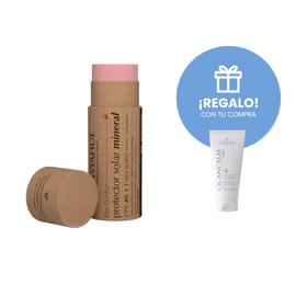 Protector Solar Mineral FPS40 Barra Color Medio 28gr+ Cicancalm 10gr de Regalo