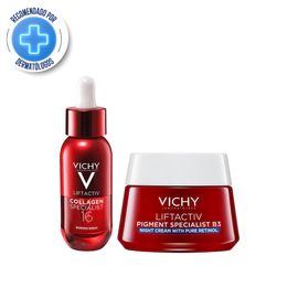 Serum Liftactiv Collagen Specialist + Crema de Noche Antimanchas B3