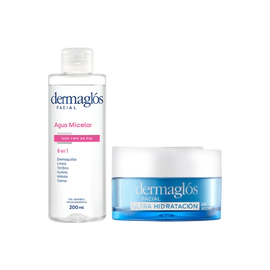 Kit Dermaglós Facial Rutina de Día Ultra Hidratación