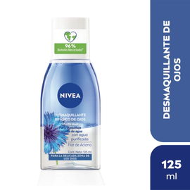 Desmaquillante bifásico de ojos NIVEA Efecto Dual para piel sensible x 125 ml