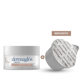 Kit Facial Dermaglós Crema Ultra Estructura + Repuesto 50g