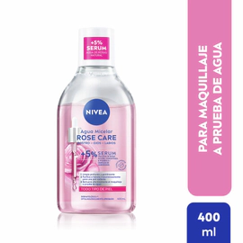 Agua Micelar Bifásica NIVEA Rose Care con 5% Serum x 400ml
