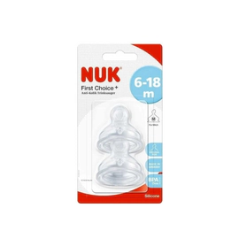 Tetina De Silicona 6-18 Meses Medio 2 unidades