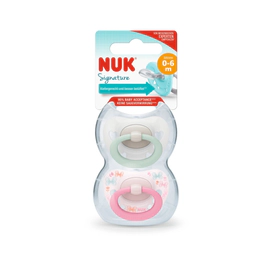 Set de 2 Chupetes Signature 0-6 meses Rosa