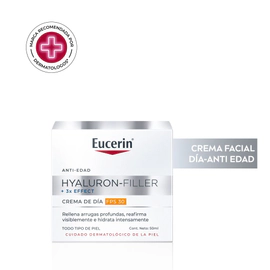 Crema antiarrugas de Día Eucerin Hyaluron-Filler + 3x Effect FPS 30 50 ml