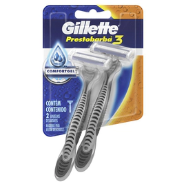 Máquina Para Afeitar Prestobarba3 Comfortgel X2 Unidades