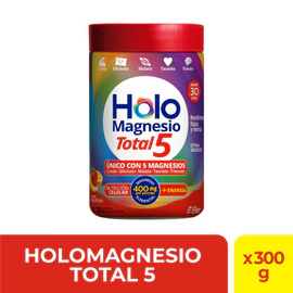 Holomagnesio Total 5 Sabor Multifrutas X300gr