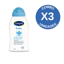 Combo X3 Jabón Líquido De La Cabeza A Los Pies 300Ml