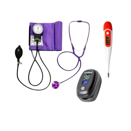 Tensiómetro Aneroide + Oxímetro de Pulso + Termómetro Digital