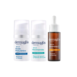 Kit Serum Ácido Hialur.+ Vit C+ Niacinamida