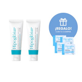 Combo X2 Crema Cuidado Diario 90g+ 4 Mini sachets Hipoglos de Regalo