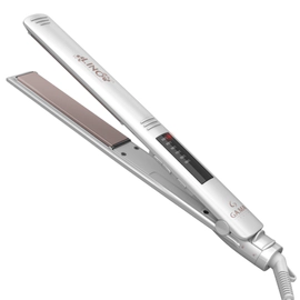 Planchita de Pelo Elegance Lino Led Blanca Ceramic Ion C