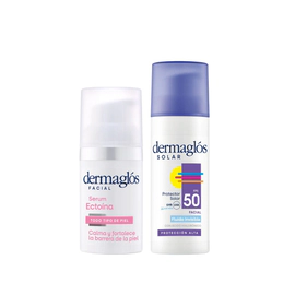 Kit Facial Dermaglós Serum + Protector solar Facial fluido