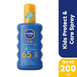 Protector Solar NIVEA KIDS Protect & Care Spray Color Verde FPS 65 x 200ml