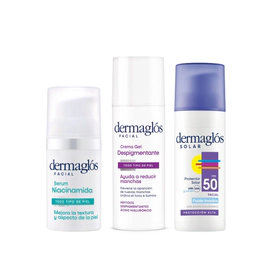 Kit Facial Dermaglós Despigmentante Manchas + Protector solar