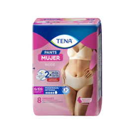 Tena Pants Mujer Ropa Interior Talle G/EG X8 Unidades