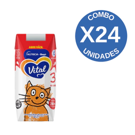 Pack X24 Vital 3 Brick 200Ml 12 Meses A 2 Años