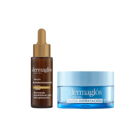 Kit Facial Dermaglós Autobronceante + Crema ultra H