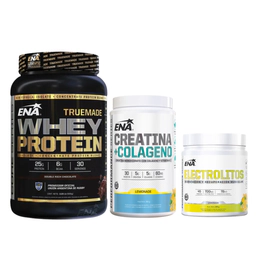 Combo ENA Whey Chocolate + Creatina Colágeno + Electrolitos Lemonade
