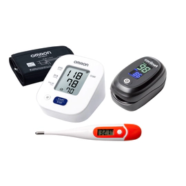 Combo Tensiometro Hem-7142 + Oximetro + Termometro
