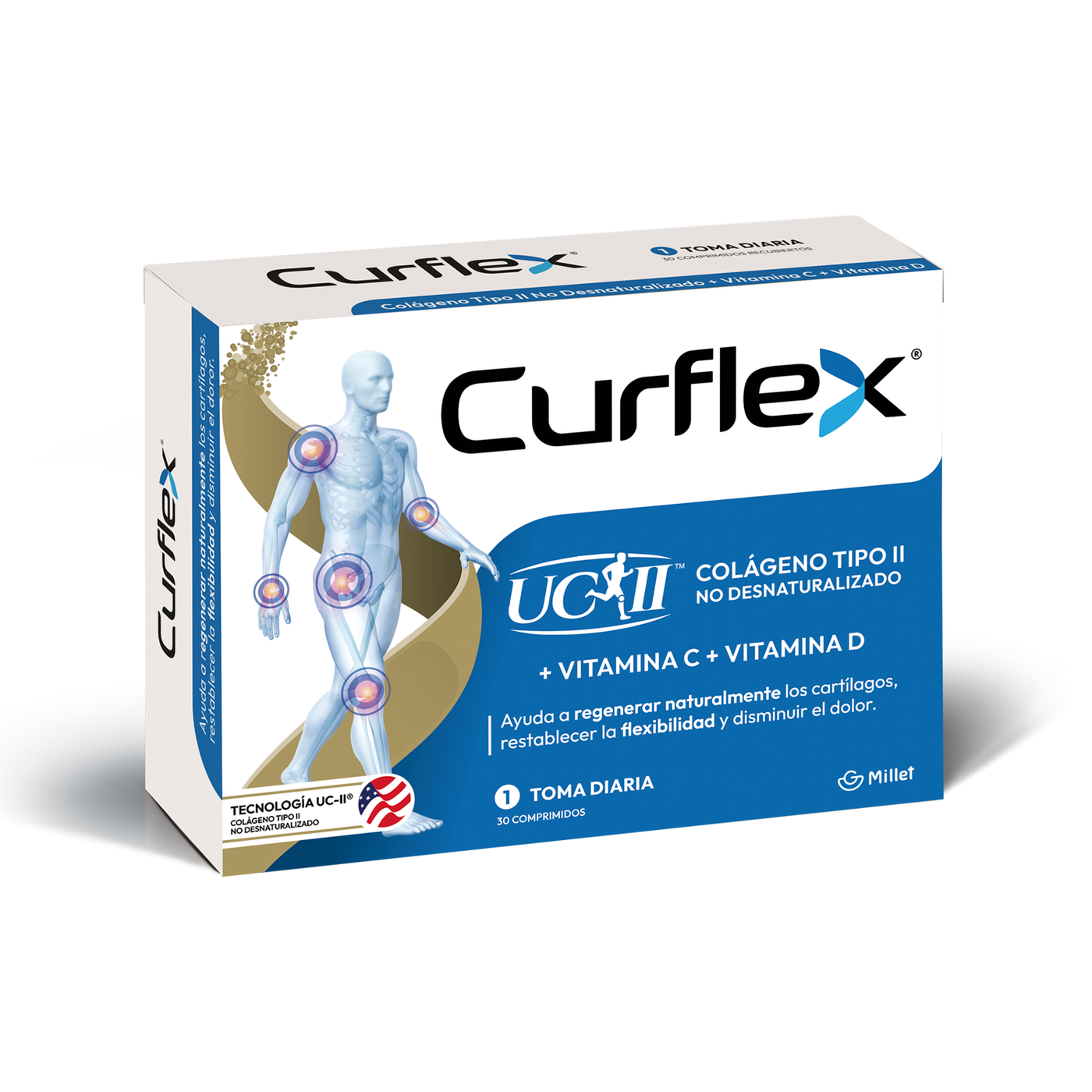 Curflex Curflex Colágeno Tipo II No Desnaturalizado X30 Comprimidos | SelmaDigital