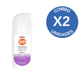 Combo X2 Repelente Defense Infantil +2 Años Spray 100ml