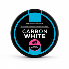 Carbón White Blanqueador Dental Tutti Frutti X20gr