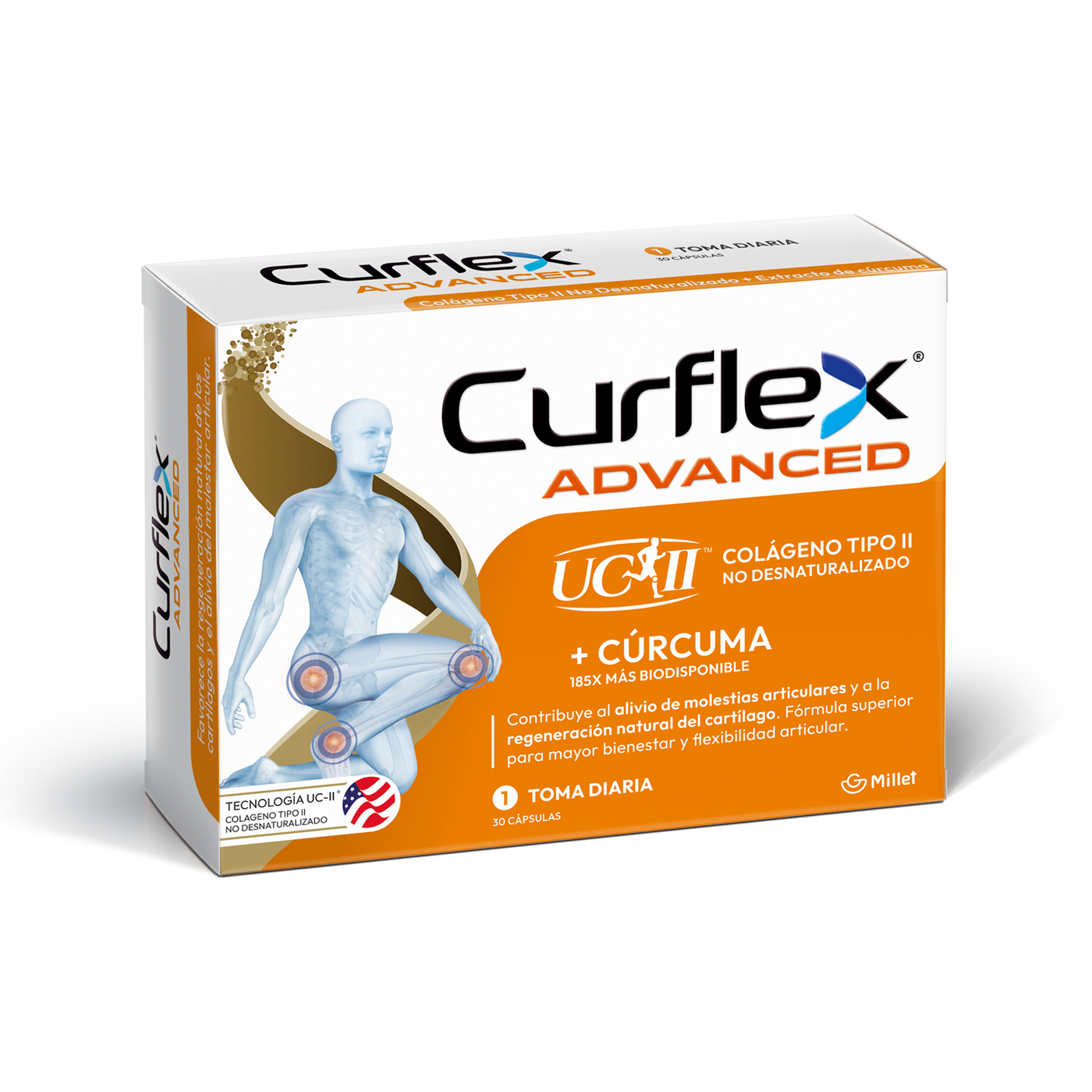 Curflex Curflex Advanced Colágeno Tipo Ii + Cúrcuma X30 Cápsulas | SelmaDigital