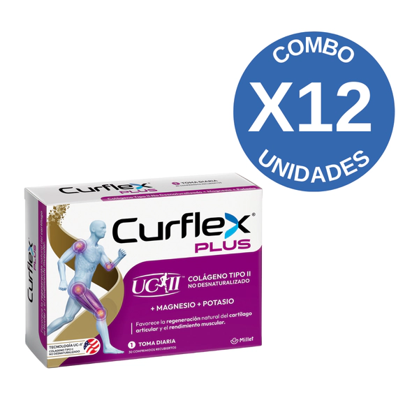 Combo X12 Curflex Plus 30 Comprimidos | SelmaDigital