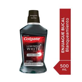 Enjuague Bucal Luminous White Carbón X500ml