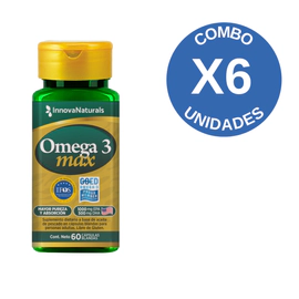 Combo X6 Omega 3 Max 60 Cápsulas