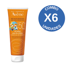 Combo X6 Protector Solar Leche Para Niños SPF 50+ 250Ml