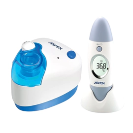Combo Nebulizador Ultrasónico NU320T-LITE + Termómetro Infrarrojo