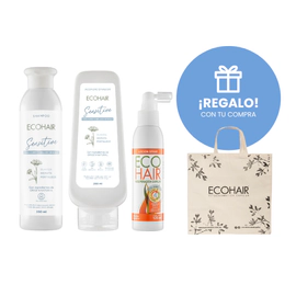 Shampoo + Acondicionador Sensitive + Loción 125ml+ Tote Bag de Regalo