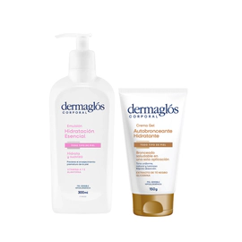 Kit Autobronceante Dermaglós + Hidratación Esencial