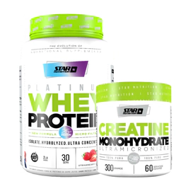 Combo Whey Protein Frutilla + Creatina Star Nutrition