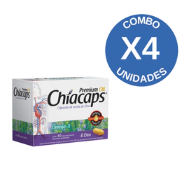 Combo X4 ChiaCaps Premium 60 cápsulas