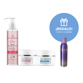 Gel Limpiador + Crema Nutritiva + Niacinamida+ Desodorante Boos 127ml de Regalo